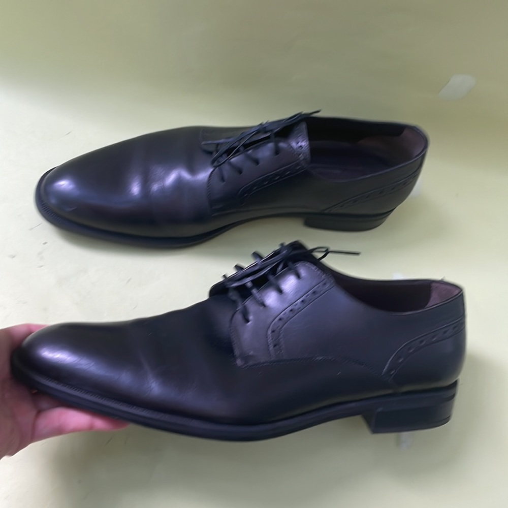 Black Ermenegildo Zegna leather dressing shoes - Picture 2 of 11